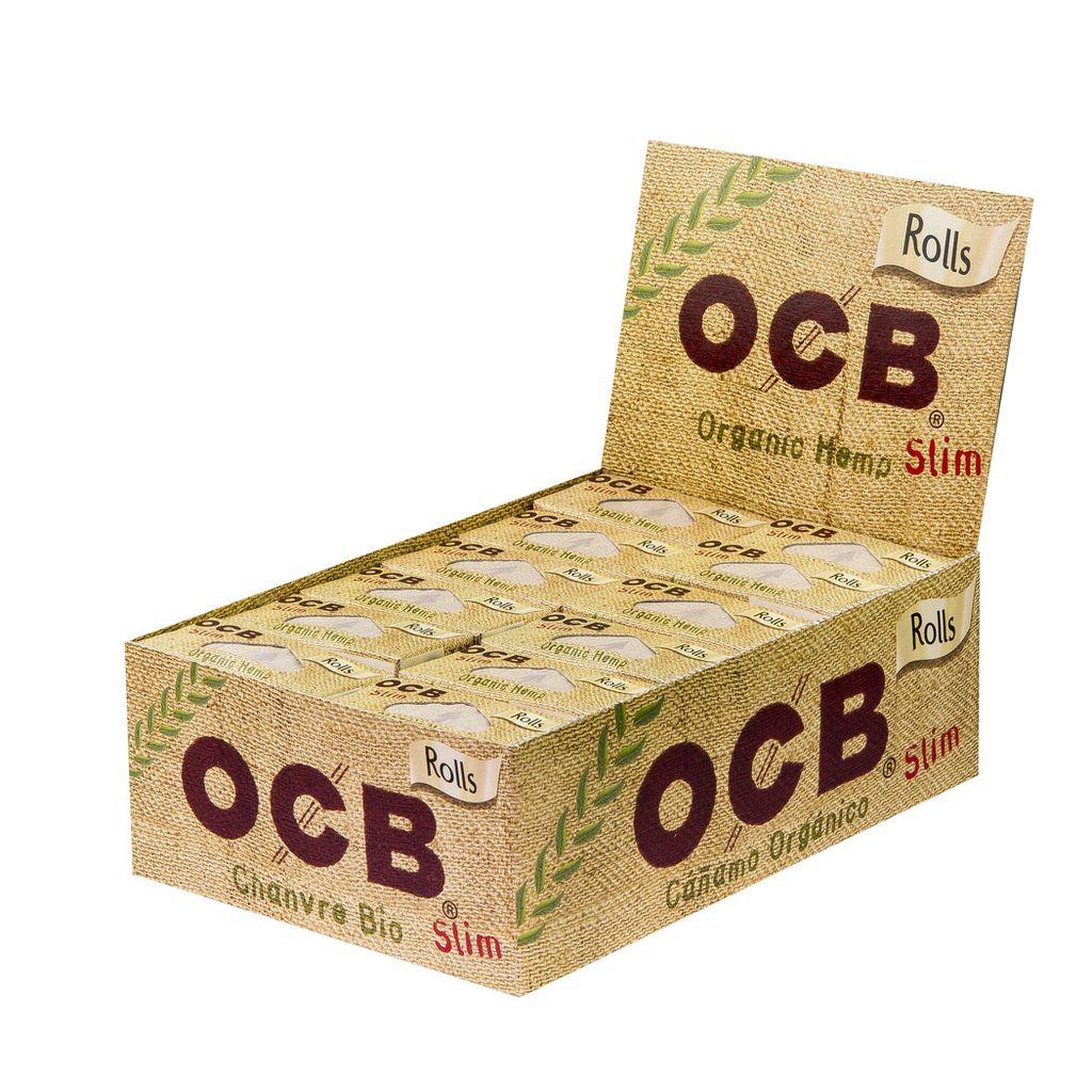 10  x OCB Organic Hemp Rolls Organic hemp Slim ungebleicht rolling paper 4m 