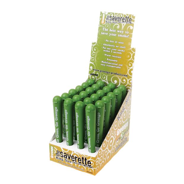 Greengo Saverette Plastic Tube King Size 24 Saverettes (1 display)