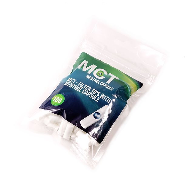 MCT Filters Regular Click Filters with Menthol Capsule 1 bag (100 filters)
