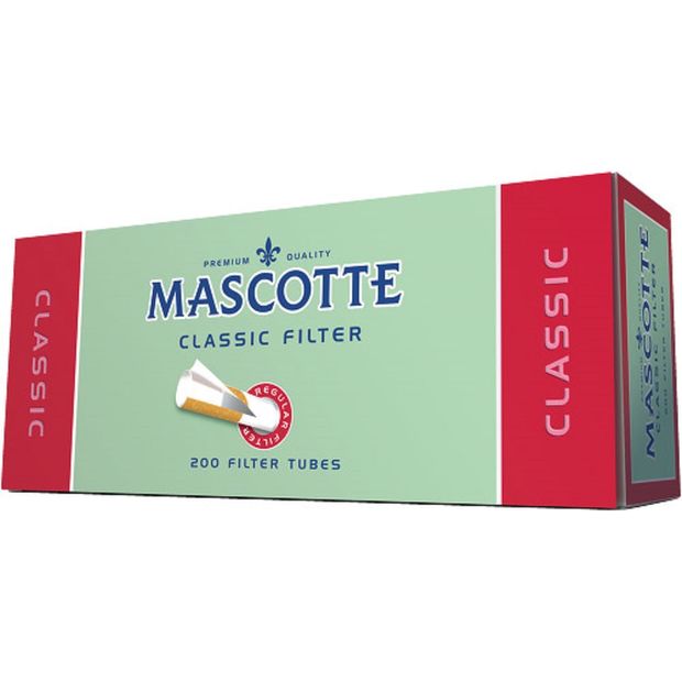 Mascotte Classic Filter Tubes Box of 200 regular Size 5 boxes (1000 tubes)
