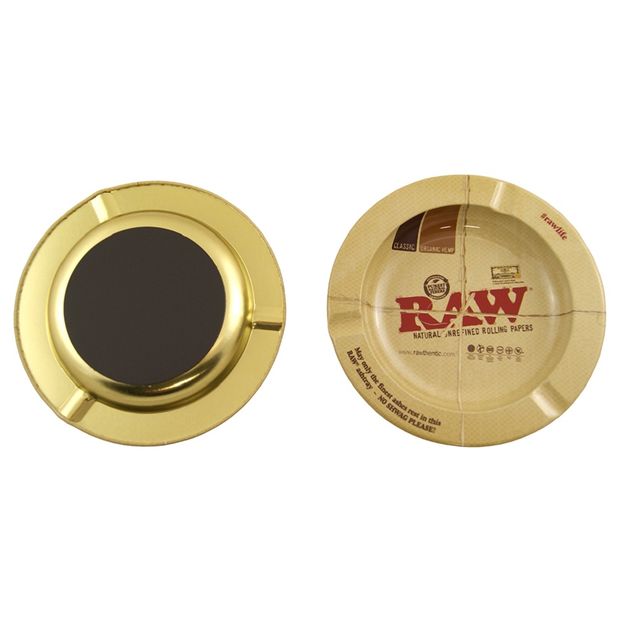 RAW Metal Ashtray with magnetic Bottom 3 ashtrays