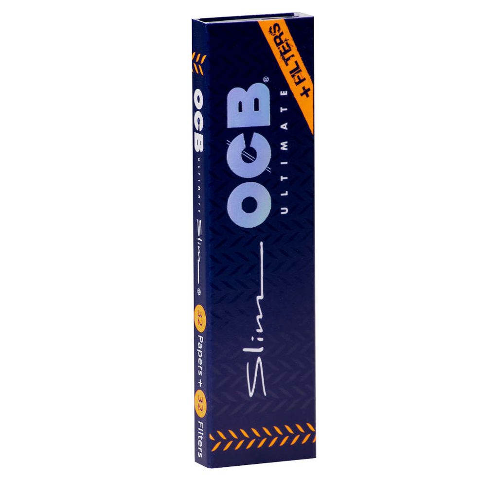 1 Box 32x OCB Ultimate Papers+Tips King Size Slim ultradünne Blättchen 