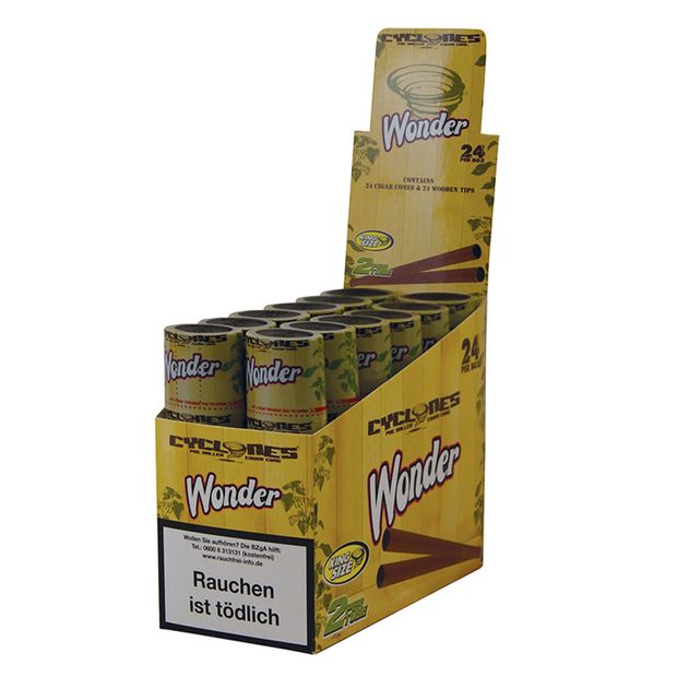 1 Box Cyclones King Size Cones WONDER pre-rolled flavoured