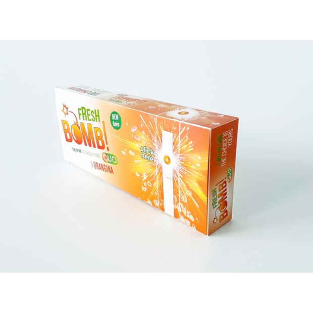Fresh Bomb Orangina Click Tubes with Aroma Capsule 1 box (100 tubes)