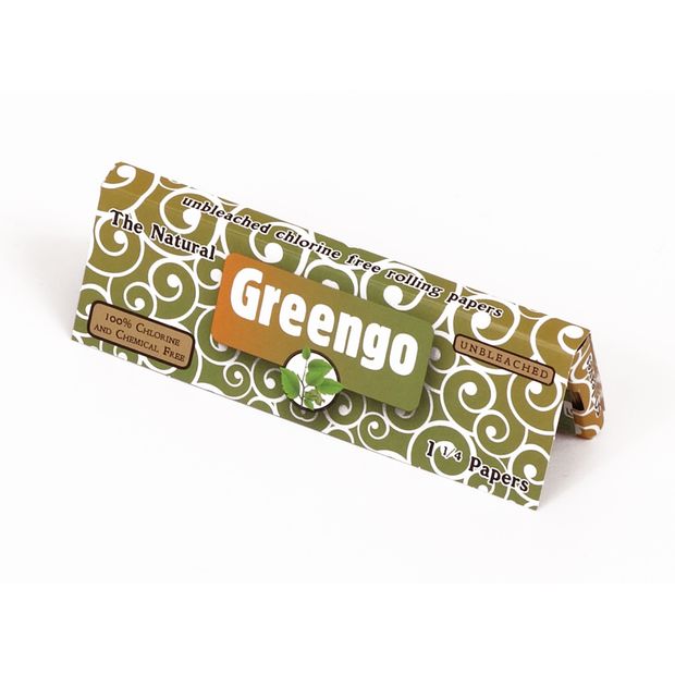 Greengo The Natural 1 ¼ Papers, 50 ungebleichte Blättchen pro Heftchen 10 Heftchen