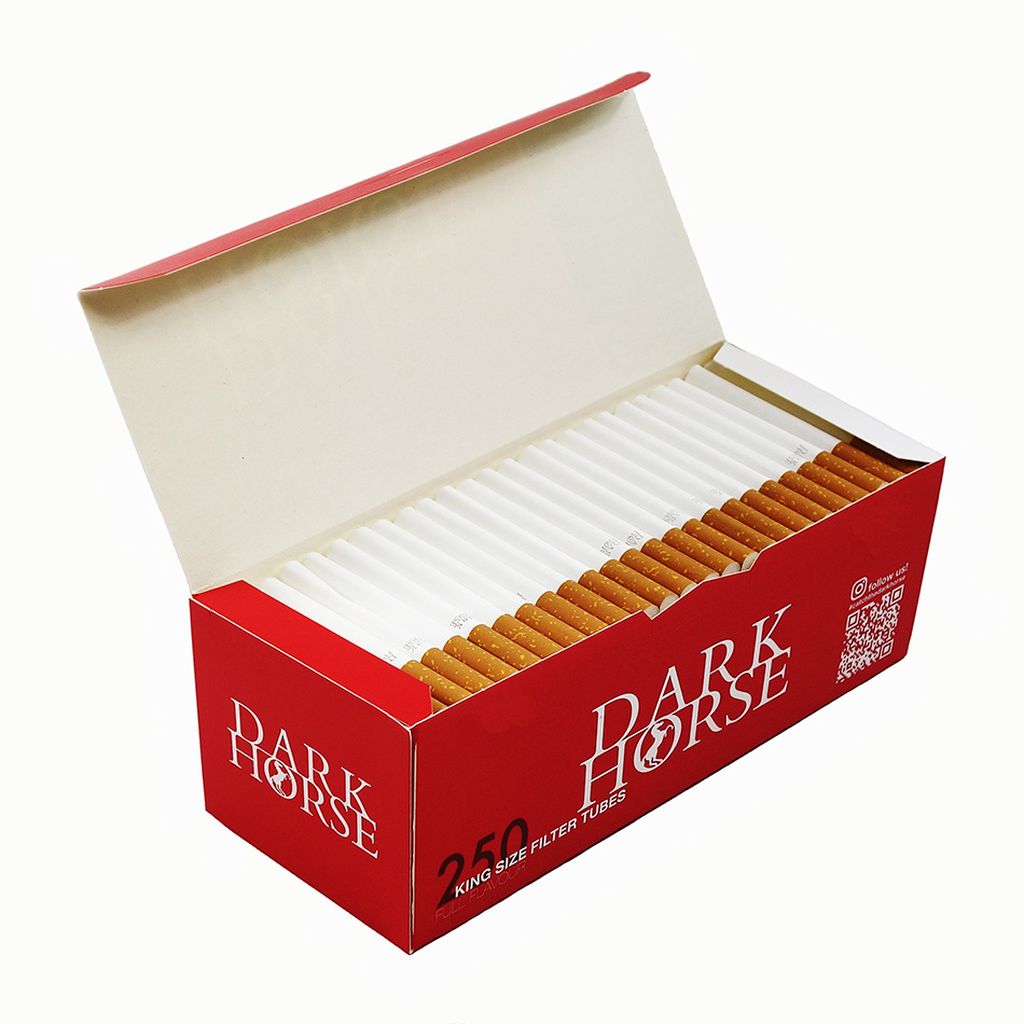 Dark Horse Full Flavour Hülsen Zigarettenhülsen 50x Karton 200er Packung