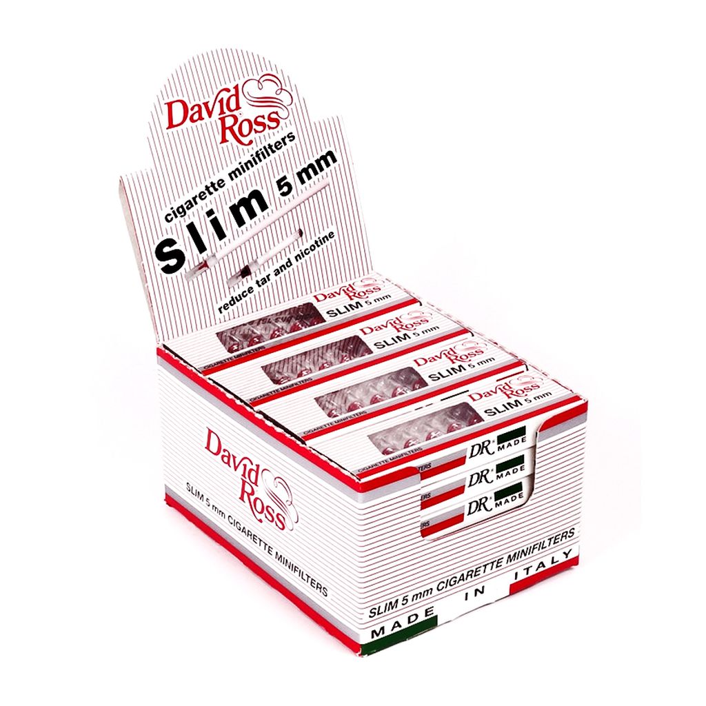 2 Boxen 60% weniger Teer David Ross Zigaretten Mikrofilter 8 mm 24 Packungen