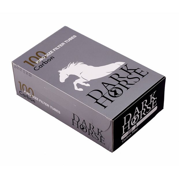 Dark Horse King Size Filtertubes Carbon, 100 Tubes per Box 15 boxes (1500 tubes)