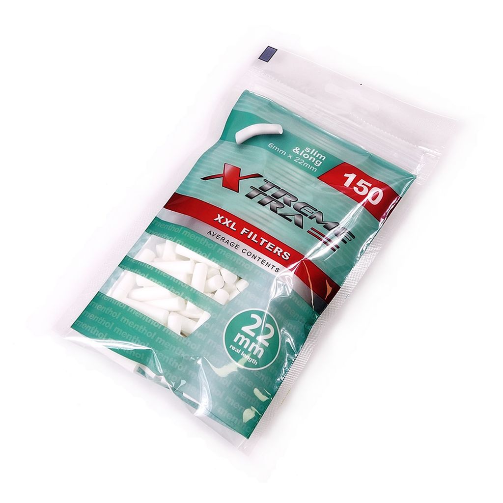 MENTHOL FILTERS LONG - Cigarette Filter Tips with a diameter of 6mm, length  22mm