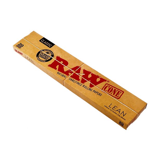 RAW Classic Cone Lean, 20 lean and pre-rolled Cones per Package 3 packages (60 cones)