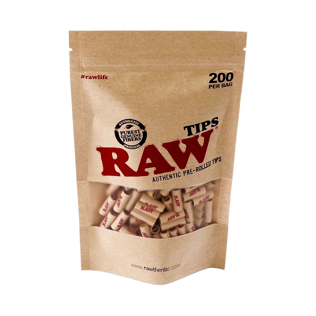 RAW Authentic Pre-Rolled Tips, 200 Tips per Bag -  - Buy , 9,49  €