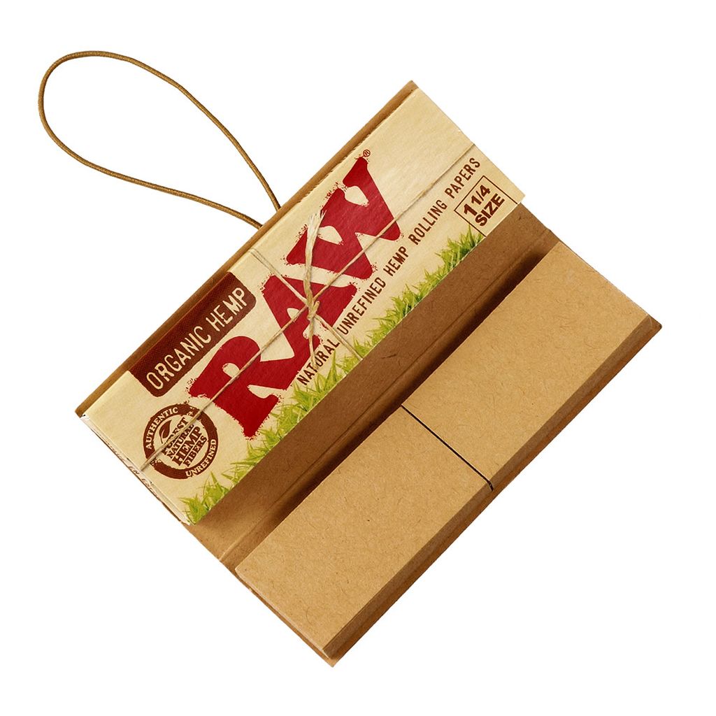 2 Pack And Tips-Organic Hemp 1 1/4 Raw Natural Unrefined Rolling Papers 50 LVS