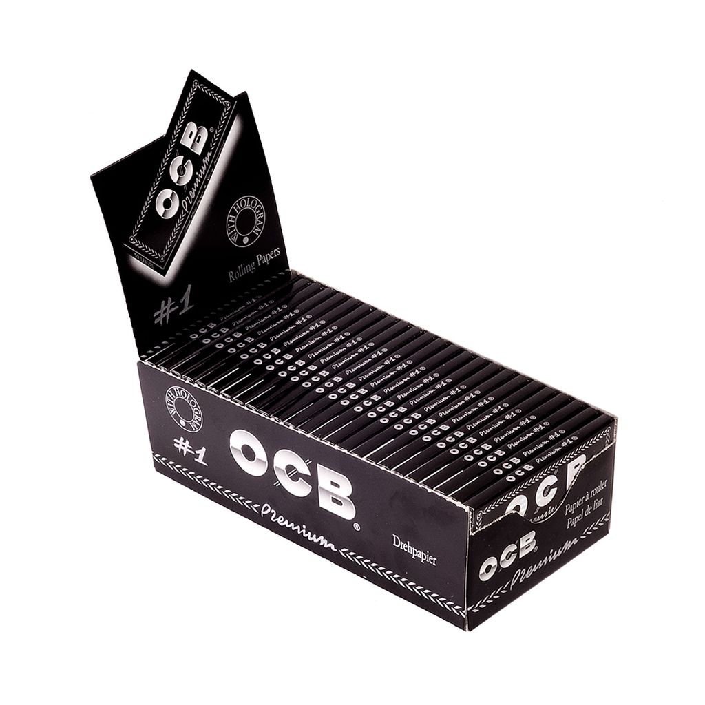 50 OCB Premium Slim Smoking Papers BOX 50x32 Blättchen 