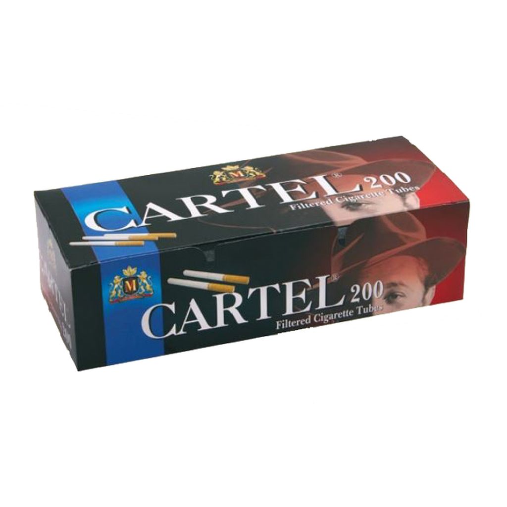 Cartel 200 Filterhülsen mit extra-langem 25 mm Filter 10 Boxen 2000 Hülsen 