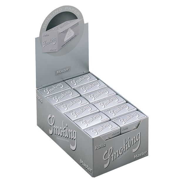 Smoking Master Rolls ultra slim Papers silver silber Rollen 1 Box (24 Rolls)