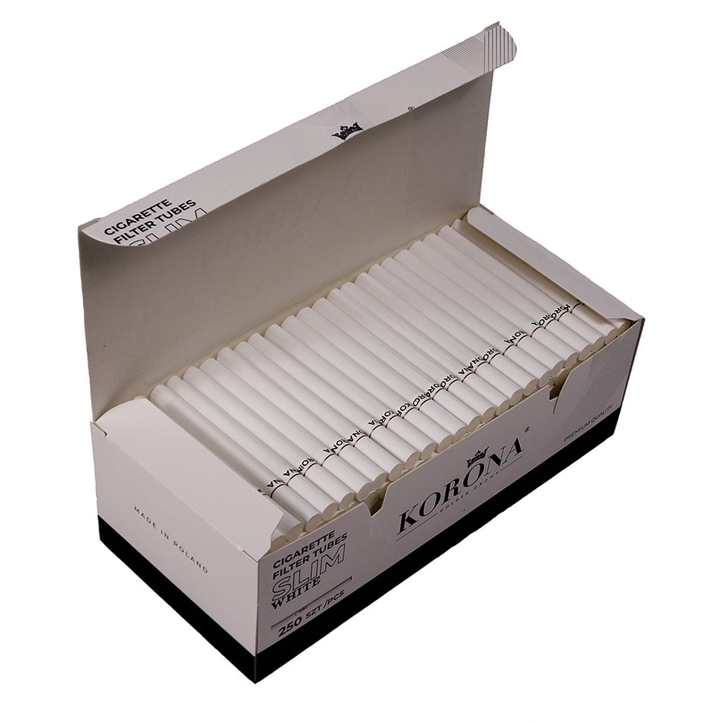 3000x Korona Slim Filterhülsen 6,8mm Slimfilter Tubes 25 Boxen 