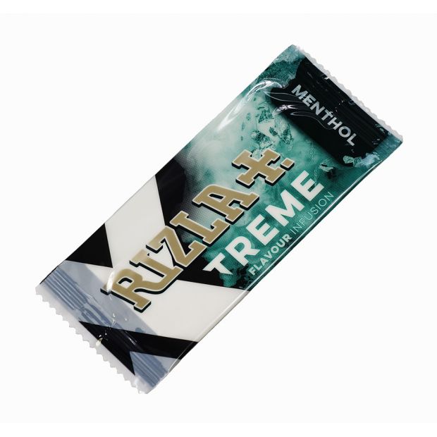 RIZLA Aromakarten Menthol XTreme, zum Aromatisieren von Zigaretten, 25 Karten pro Box 10 Karten