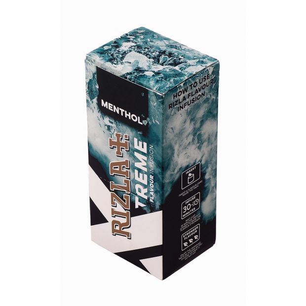 RIZLA flavor cards Menthol XTreme, for flavoring cigarettes, 25 cards per box 1 box (25 cards)
