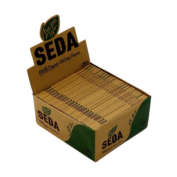 SEDA ECO King Size Papers aus Bambuspapier, 100% Organic, 33 Blttchen pro Heftchen 5 Heftchen