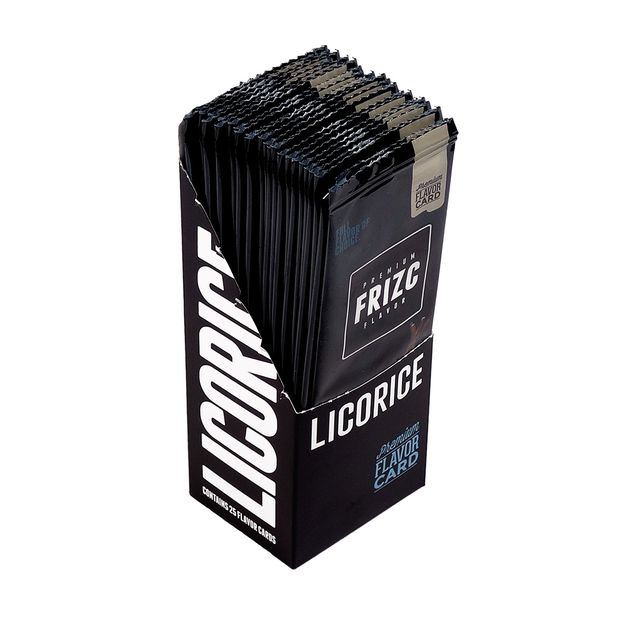 FRIZC Flavor Cards for flavoring, Licorice, 25 cards per box