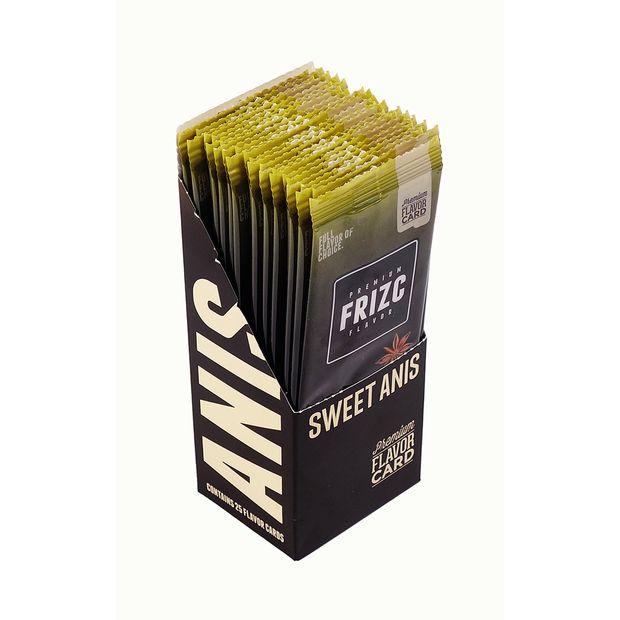 FRIZC Aromakarten zum Aromatisieren, Sweet Anis, 25 Karten pro Box 2 Boxen (50 Karten)