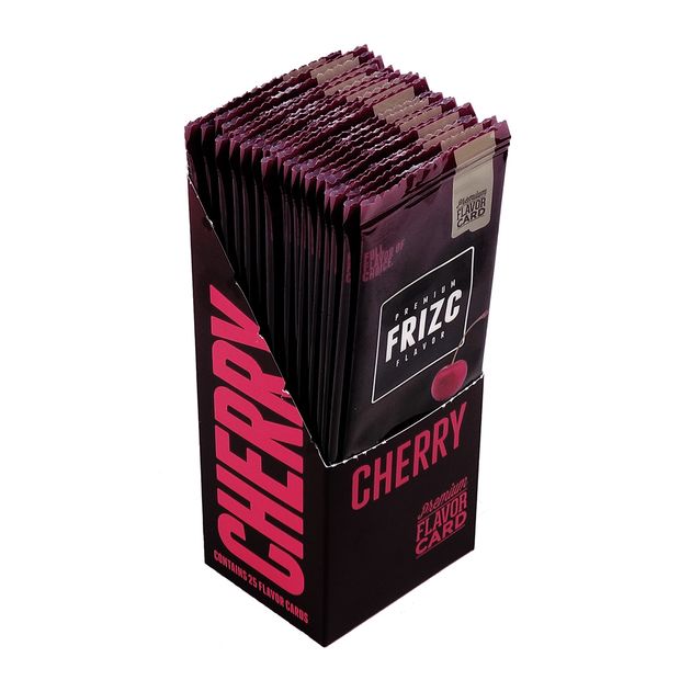 FRIZC Aromakarten zum Aromatisieren, Cherry, 25 Karten pro Box 1 Box (25 Karten)