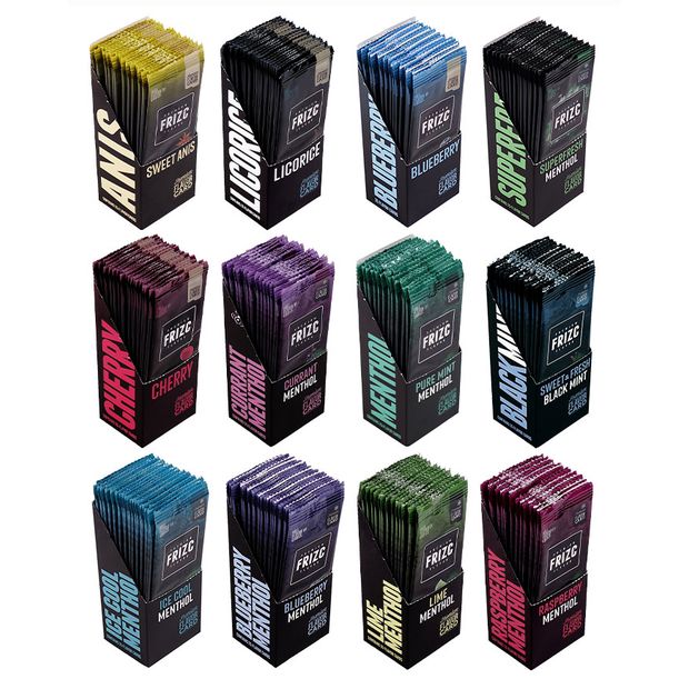 FRIZC Aromakarten Boxen-SUPERMIX, 12 verfgbare Sorten 4 Boxen (100 Karten)