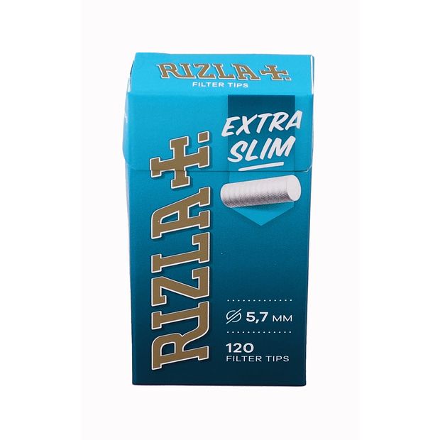 RIZLA filter sticks Extra Slim, 5,7 mm diameter, 120 filters per package 5 packages (600 filters)