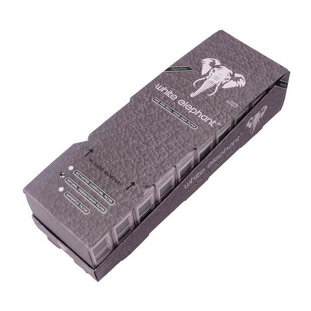 White Elephant Superflow natural meerschaum filter, 9 mm diameter, 40 pcs per package 2 boxes (20 packages)