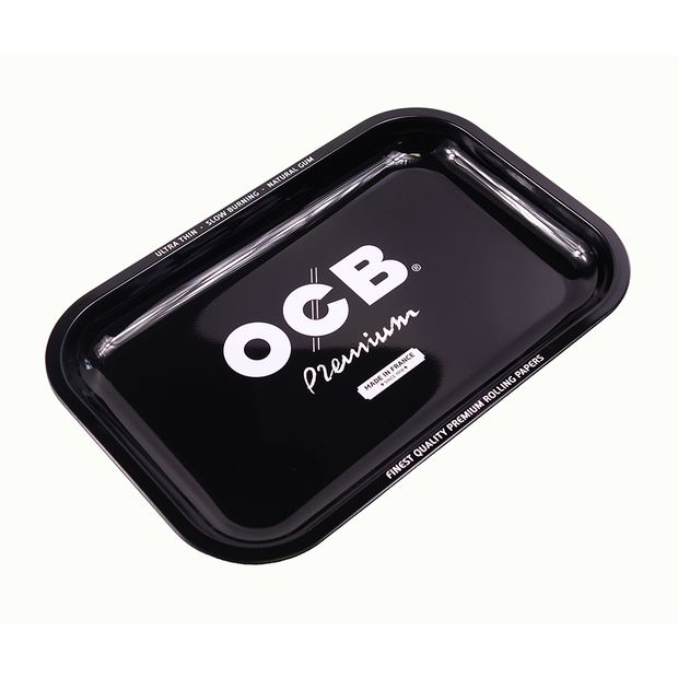 OCB Premium Tray, Roll-Unterlage aus Metall im handlichen Format 20 Trays