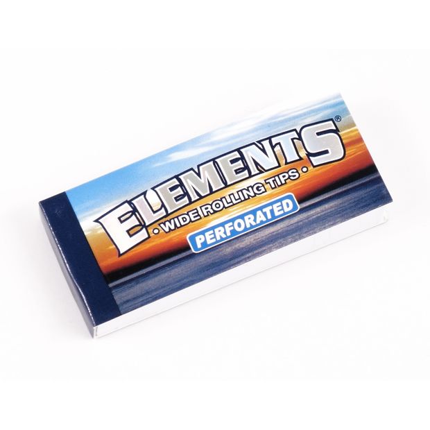 Elements breite Filter Tips wide King Size Filtertips perforiert 20x Booklets