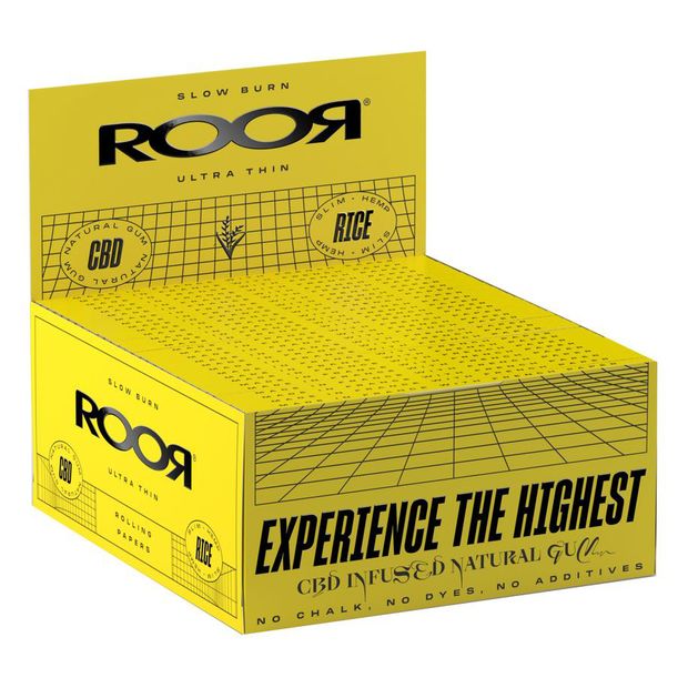 ROOR Rice Slim Kingsize Papers, 50 booklets per box 1 box (50 booklets)