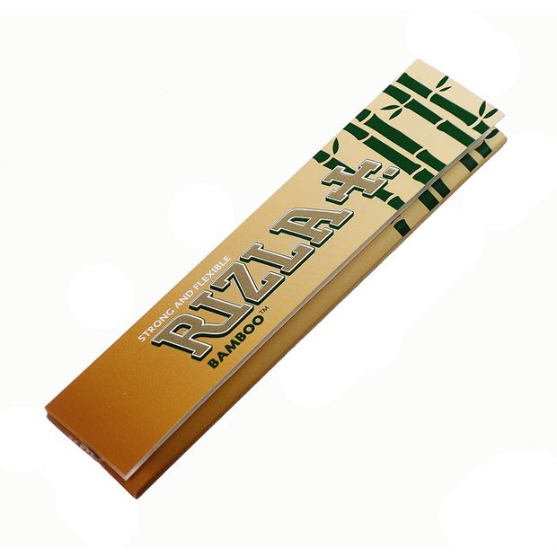 RIZLA Bamboo King Size Slim Papers, ultra-dnnes Bambuspapier 10 Heftchen