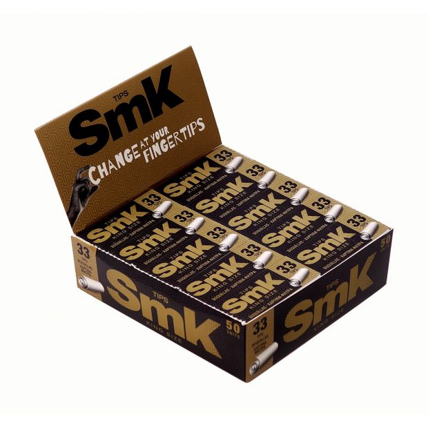 Smoking SMK King Size Tips, breite Tips mit Perforation, 33 Tips pro Heftchen 1 Box (50 Heftchen)