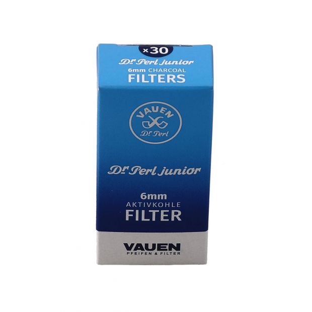 Vauen Dr. PERL Slim Aktivkohlefilter 6 mm, 30 pro Packung 1 Packung (30 Filter)