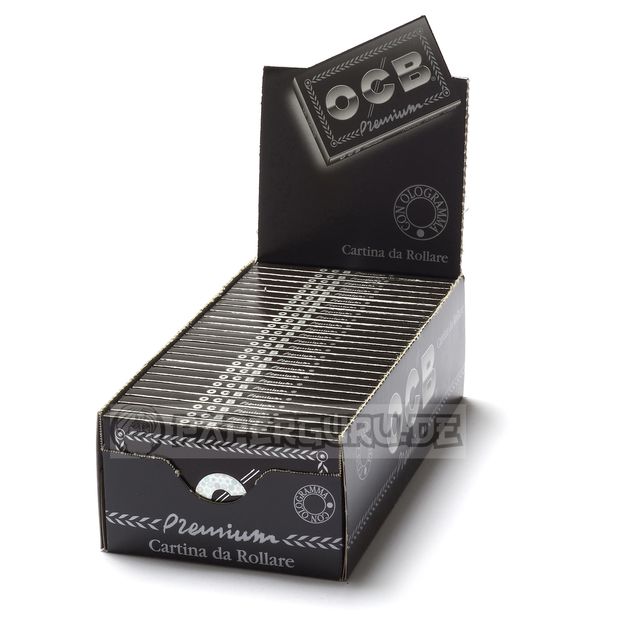 OCB Black 100er cigarette paper Filigrane Gomme No. 4 short 25x booklets (1 box)
