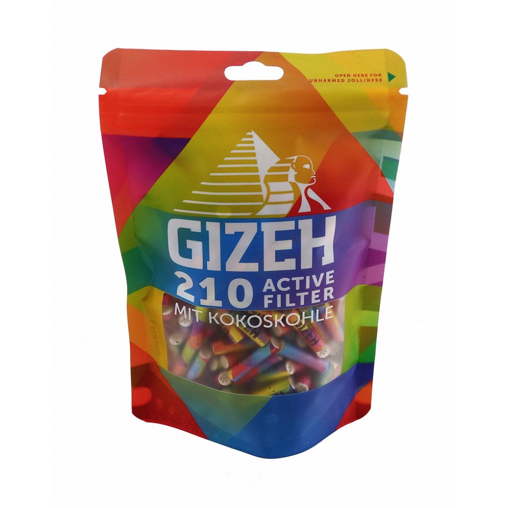 Gizeh ACTIV Filter Slim 210er Rainbow