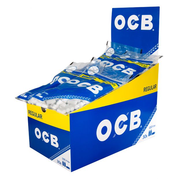 OCB Regular Filter, 7,5 x 15 mm, 100 filters per bag