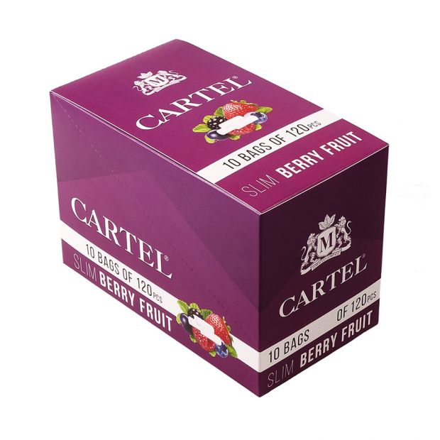 CARTEL Slim Filter Tips Purple, 6 x 15 mm 1 box (10 bags)
