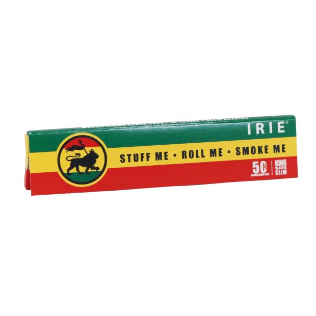 IRIE King Size Slim Extra Thin Papers Rastafari Style 10 Booklets
