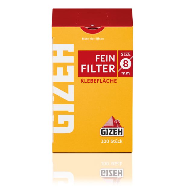 Gizeh Filter 8mm cigarette fine filter 10 packages (1000 filters)
